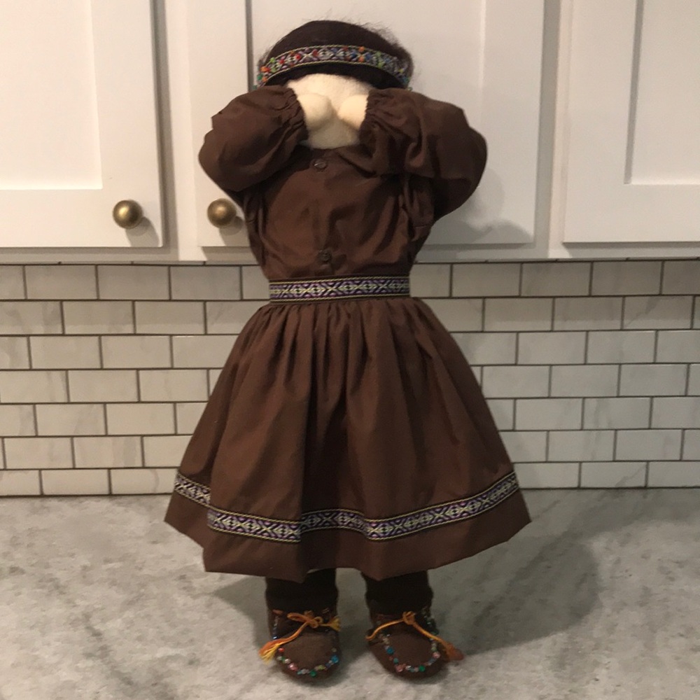 Vintage Time Out Doll Native American Girl 26 Inches 1980s Hide and Seek Indian - Picture 2 of 8